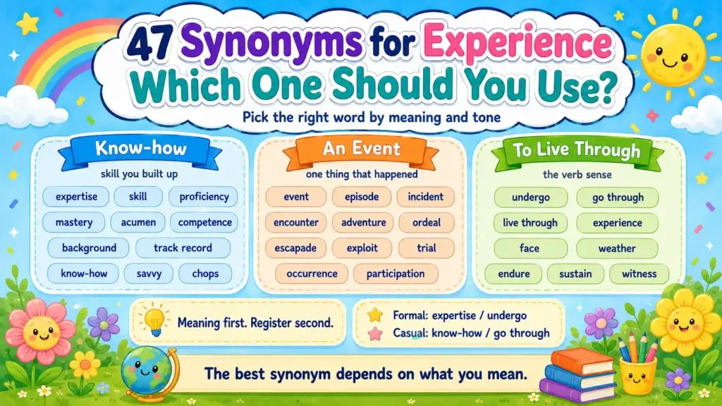 47 Synonyms for Experience: Which One Should You Use?