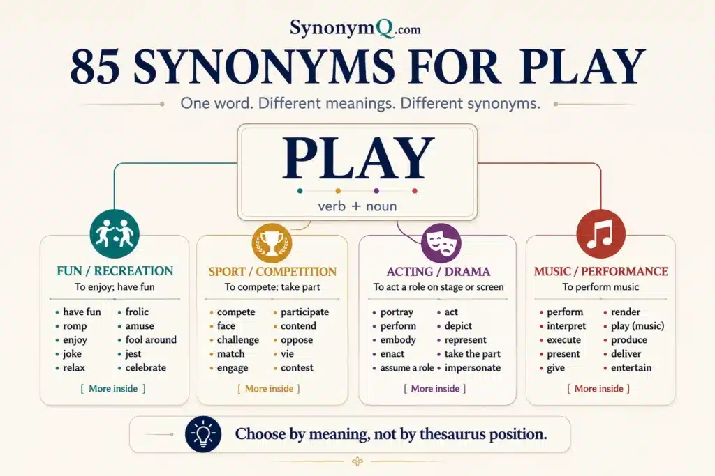 85 Synonyms for Play