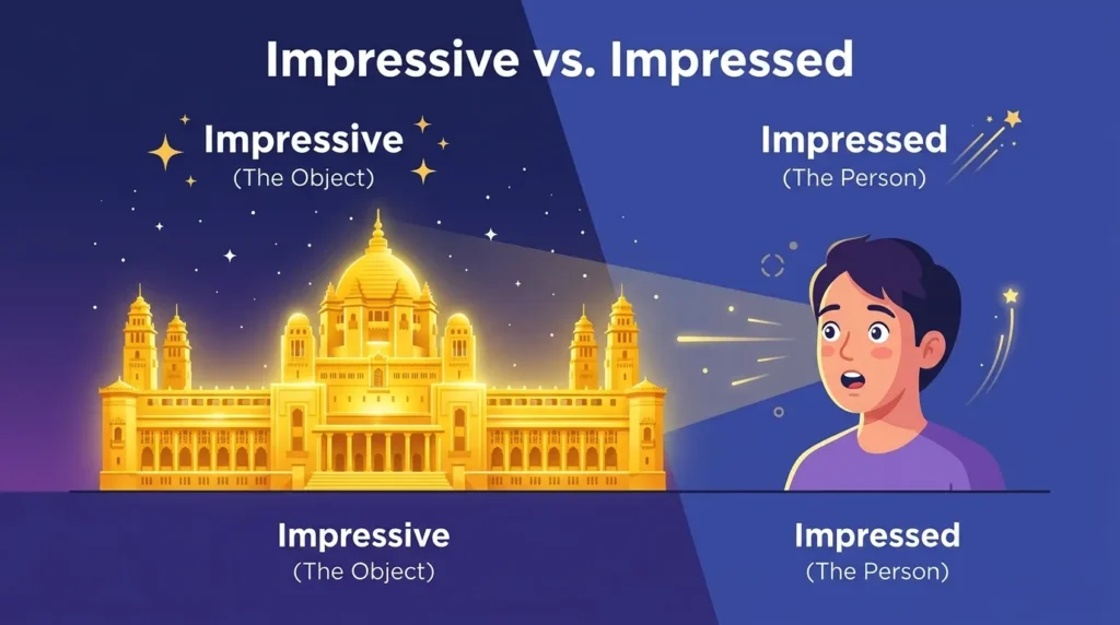 Impressive vs impressed feature
