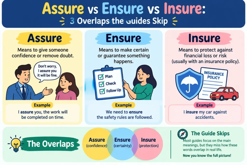 Assure vs Ensure vs Insure 3 Overlaps the Guides Skip