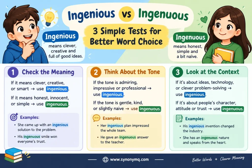 Ingenious vs Ingenuous 3 Simple Tests for Better Word Choice