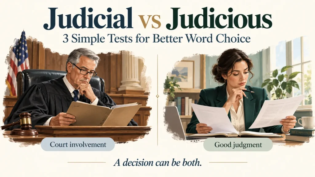 Judicial vs Judicious 3 Simple Tests for Better Word Choice